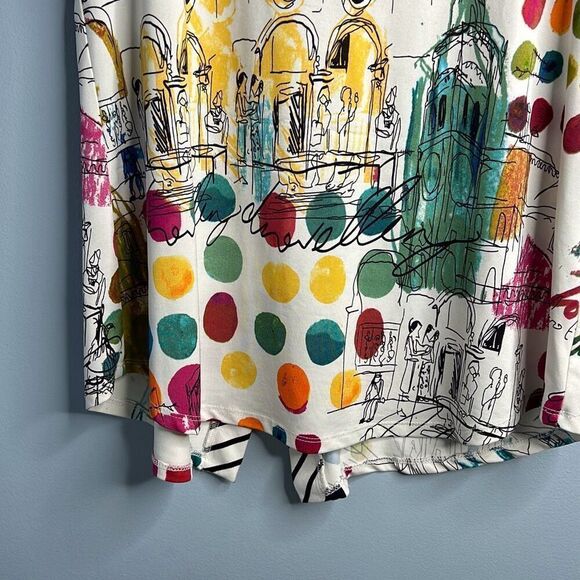 Michael Tyler Sleeveless Artsy Blouse  Medium - Picture 3 of 8